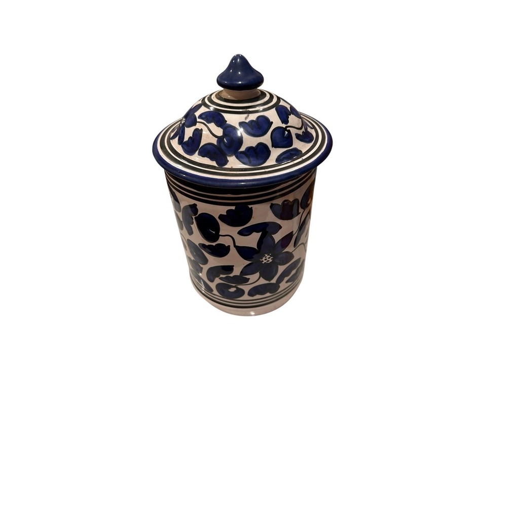 Hand Painted Ceramic Dish w/Lid-Camel Motif- Artisan Studio Pottery